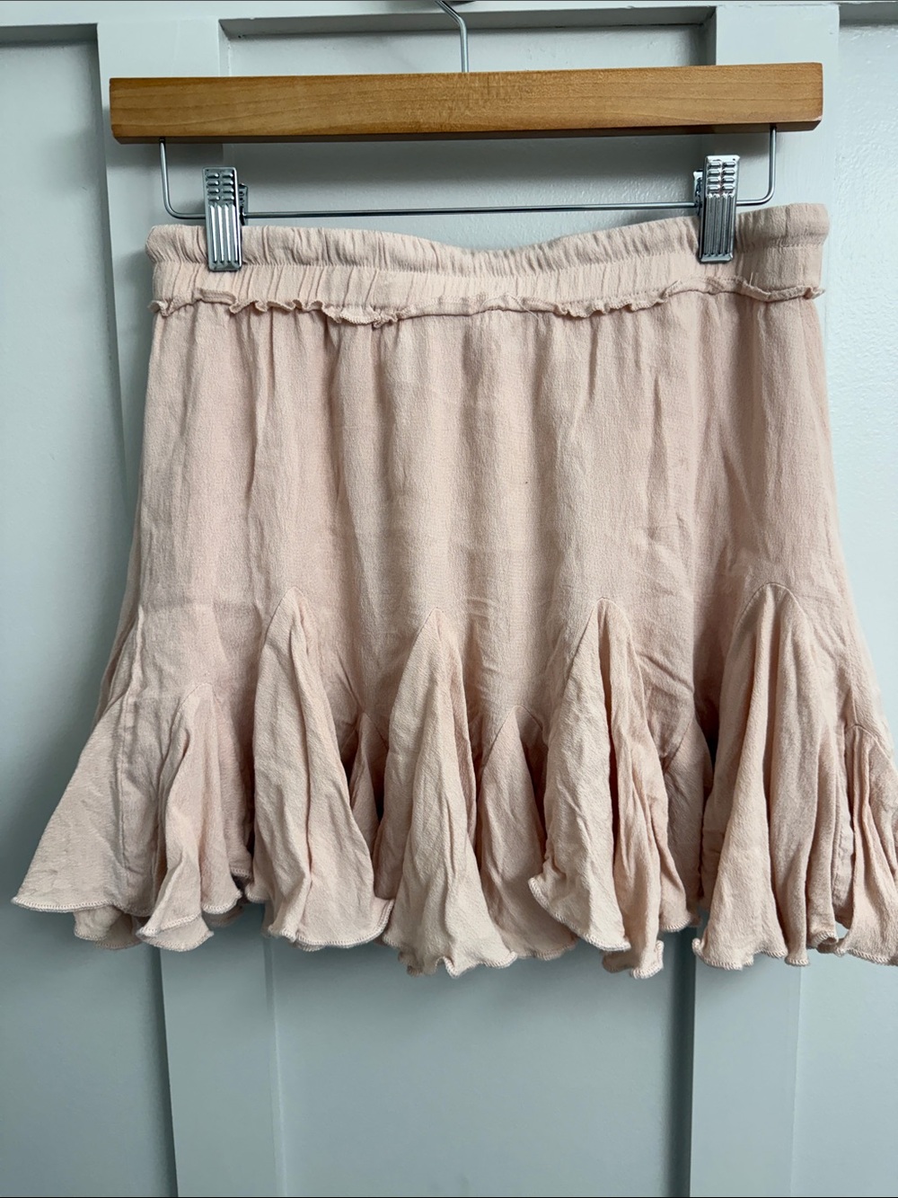 Vici Light Pink Ruffle Mini Skirt - Picture 3 of 3
